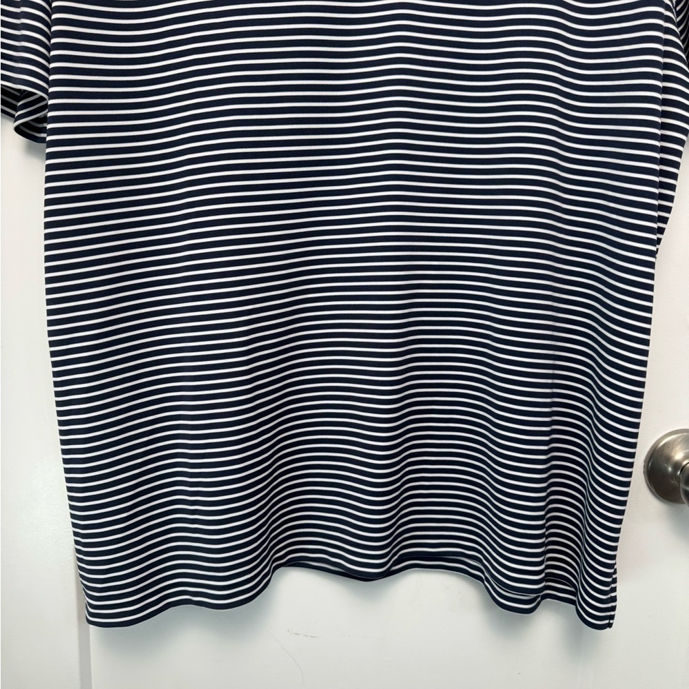 Jack Nicklaus Men's XXL Blue & White Striped Golf Polo Short Sleeve - Picture 2 of 7